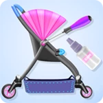 create your baby stroller android application logo